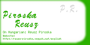 piroska reusz business card